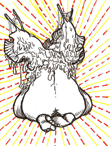 lapas, ink on vellum bristol